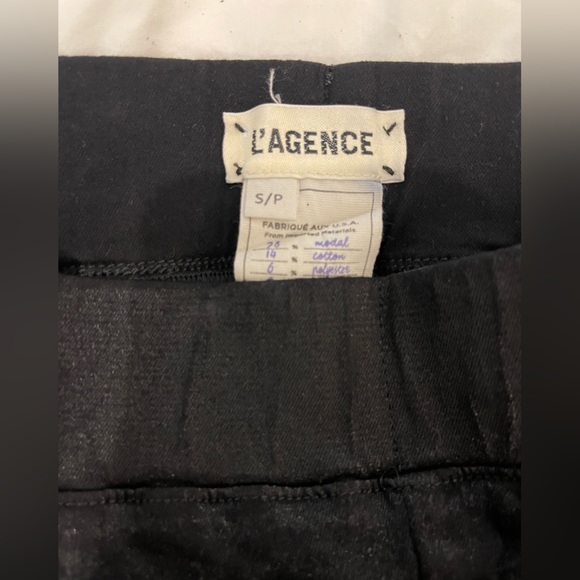 L’AGENCE Rochelle pull on coated skinny jeans, black - Picture 6 of 6